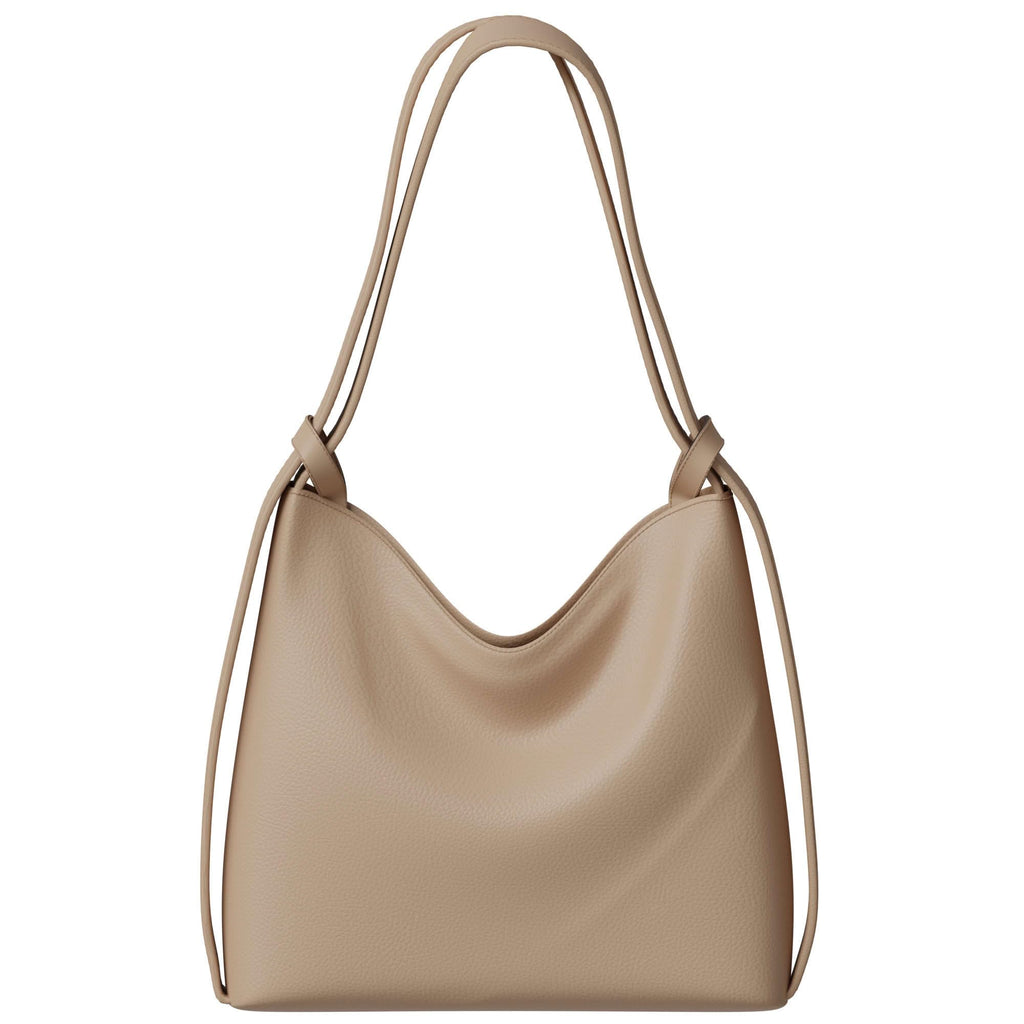 KMISSO 30671 Women's Shopper Bag, Hobo Bag, Backpack Function, Vegan Leather