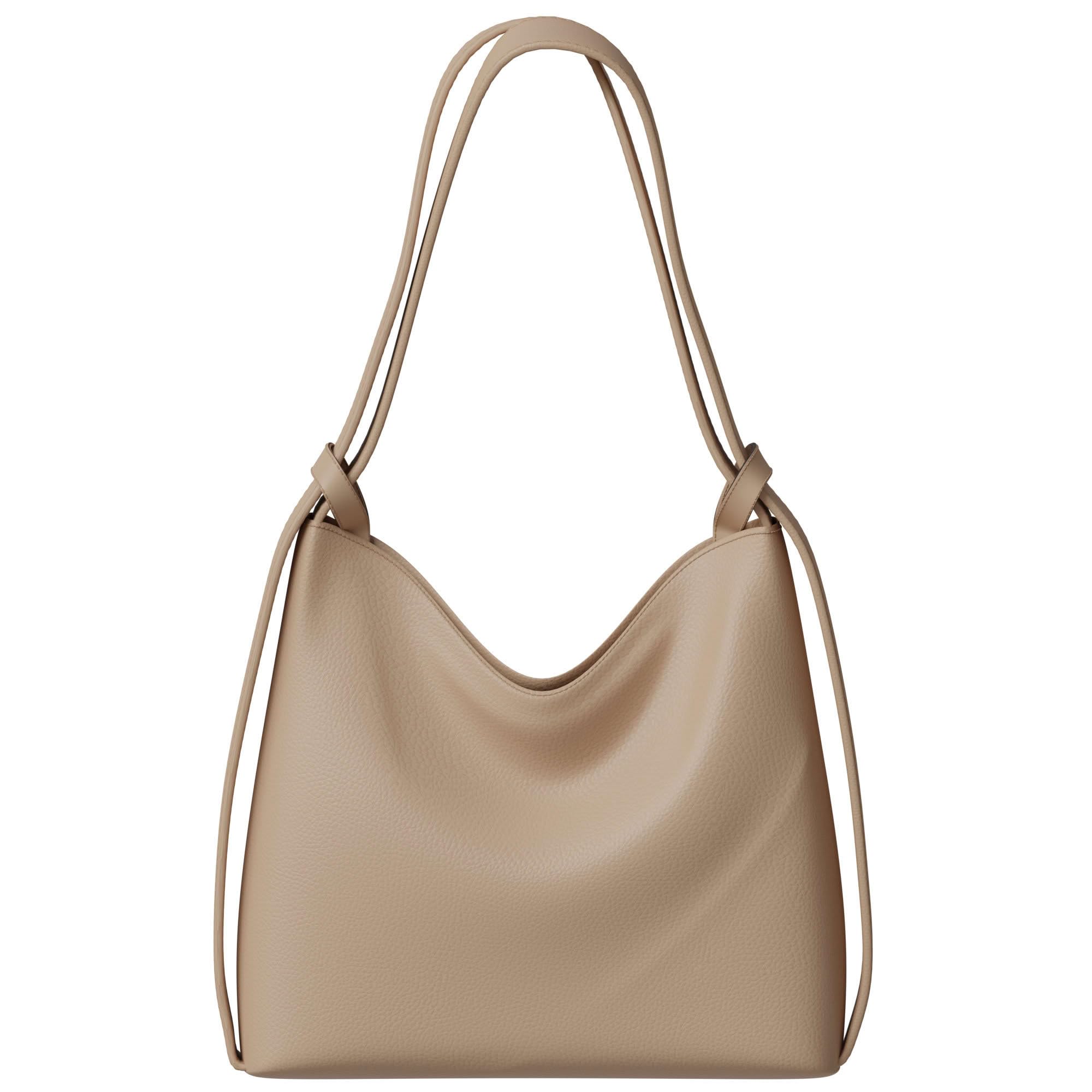 KMISSO 30671 Women's Shopper Bag, Hobo Bag, Backpack Function, Vegan Leather