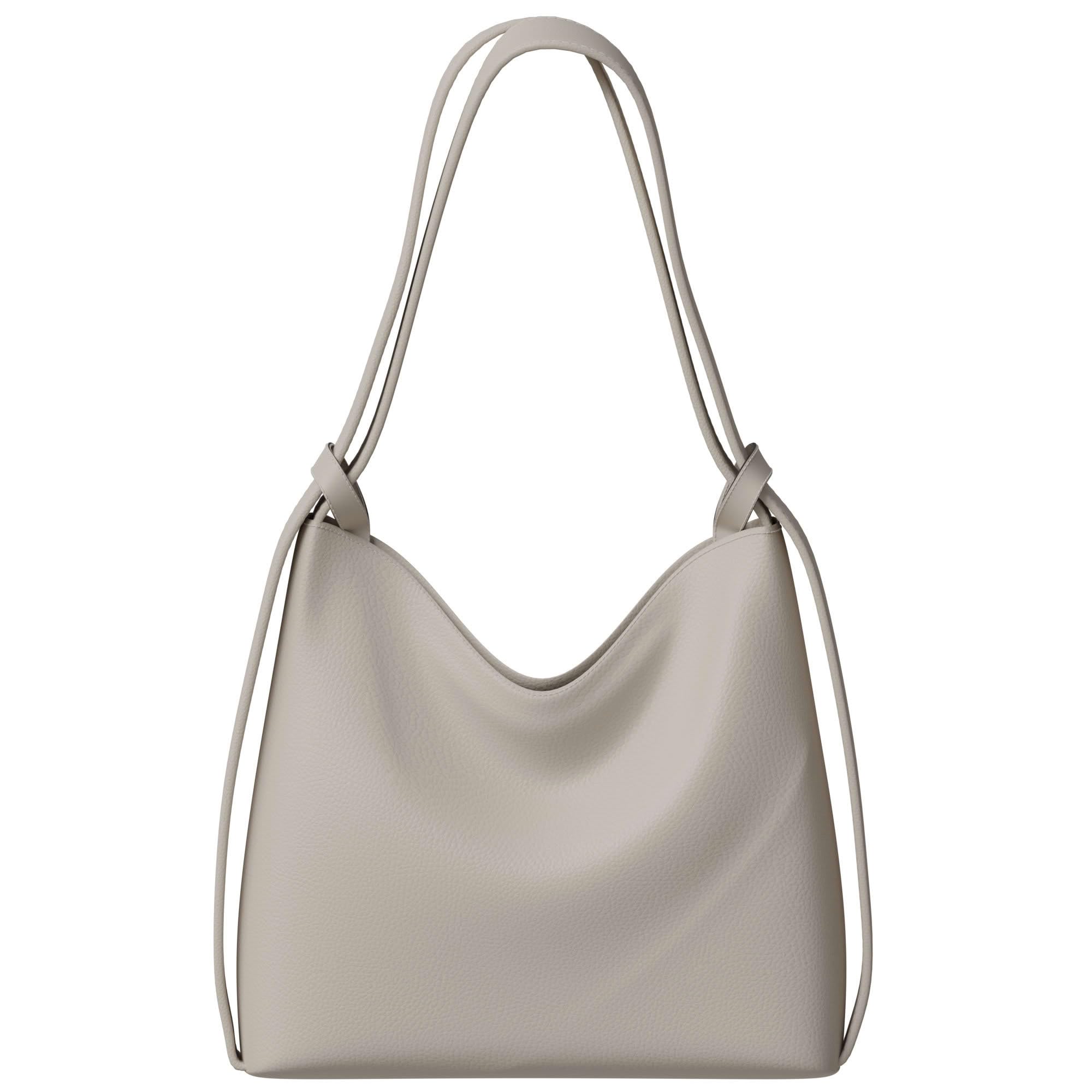 KMISSO 30671 Women's Shopper Bag, Hobo Bag, Backpack Function, Vegan Leather