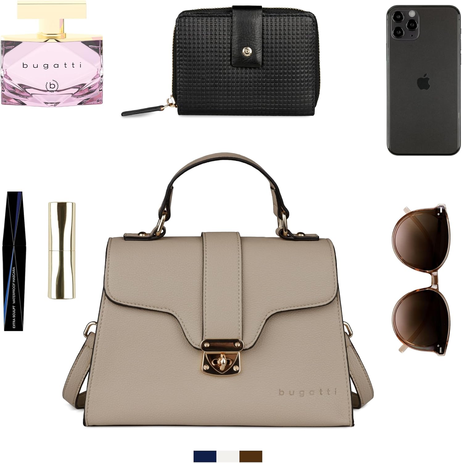 bugatti Mare 3.0 Women's Elegant Faux Leather Shoulder Bag Small Handbag