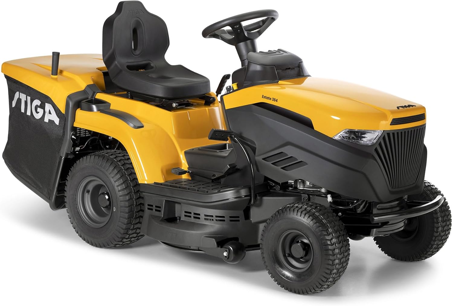 STIGA ST 450 Premium Aufsitzmäher – 432cc Benzinmotor, 84cm Schnittbreite, Hydrostat-Getriebe, 240L Grasfangsack, Profi-Qualität