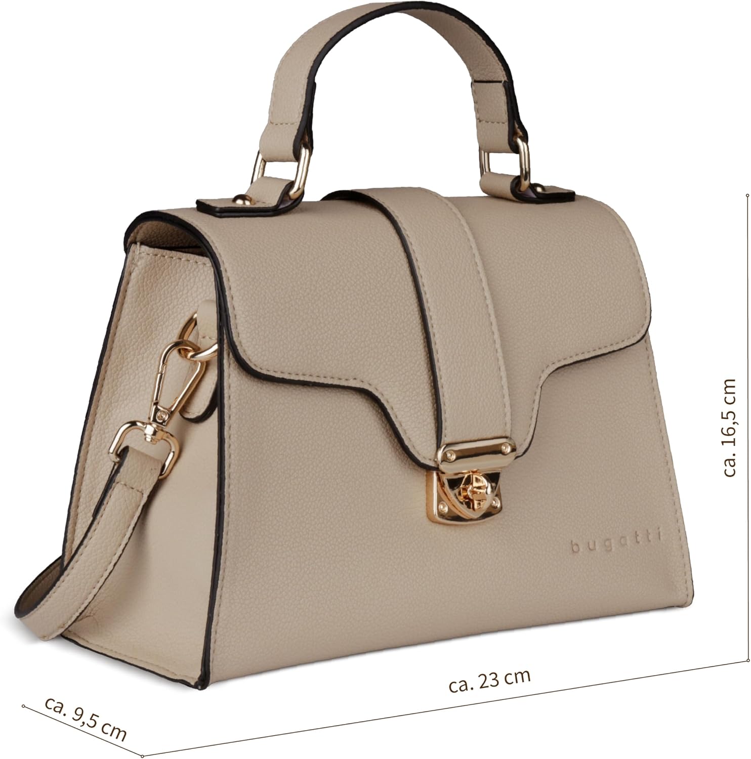 bugatti Mare 3.0 Women's Elegant Faux Leather Shoulder Bag Small Handbag