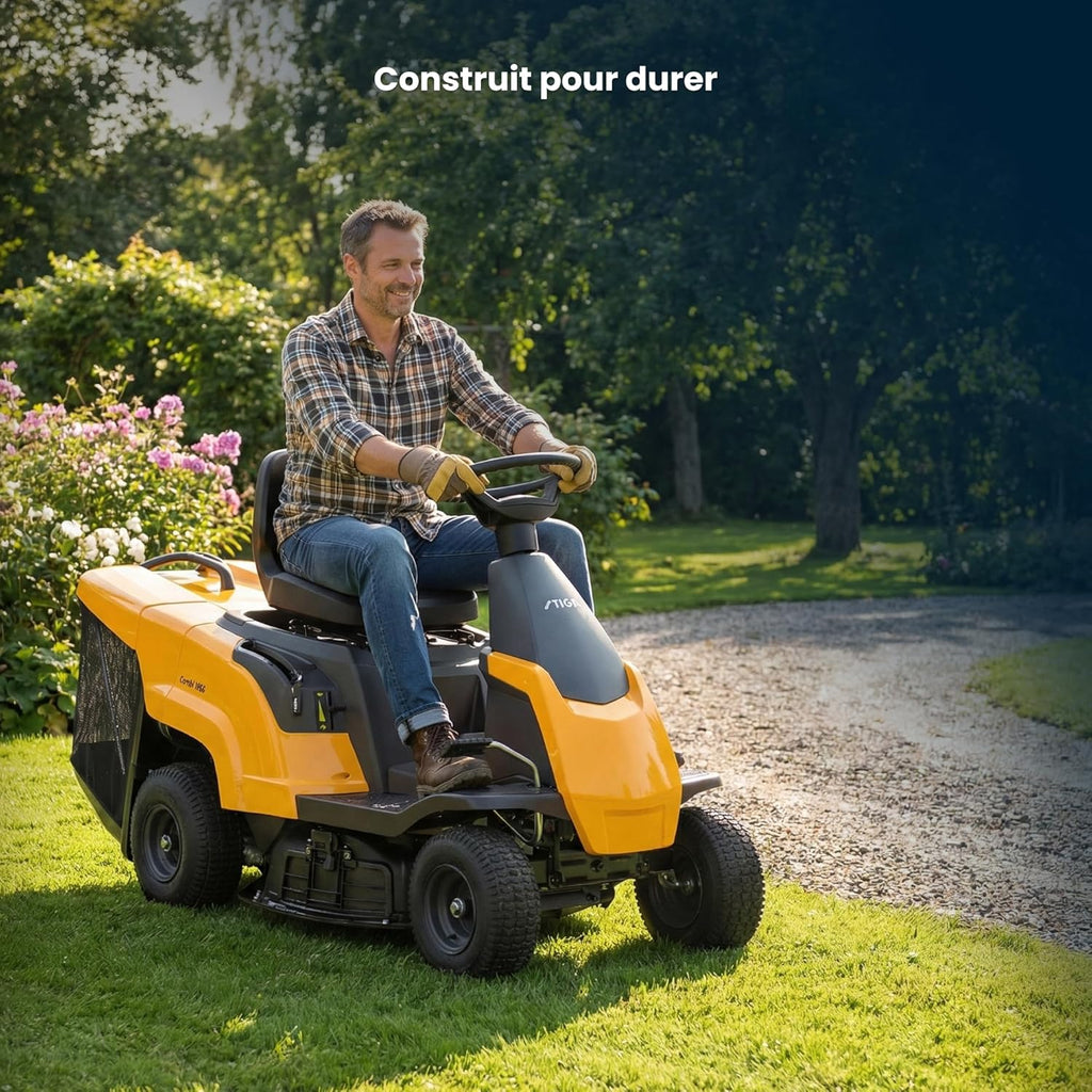STIGA Combi 166 Aufsitzmäher – 224cc Benzinmotor, 66cm Schnittbreite, 3 Schneidemodi, bis 1500m², Mulching-Set